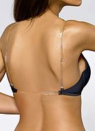 Push-up bra for backless dresses, front closure, A to H-cup